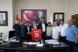 TORBALI BELEDİYE BAŞKANI ÖVÜNÇ DEMİR' E ZİYARET